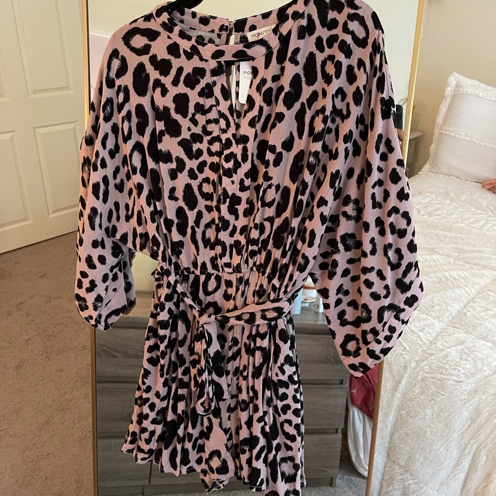 NWT Animal Print Romper